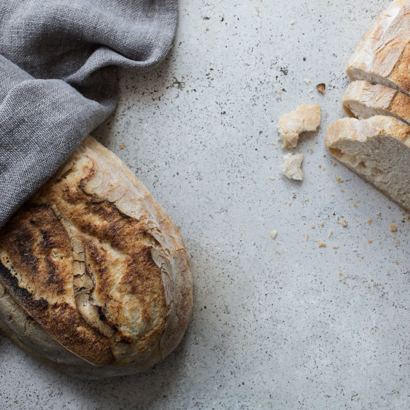 Whole Crusty Sourdough Bread