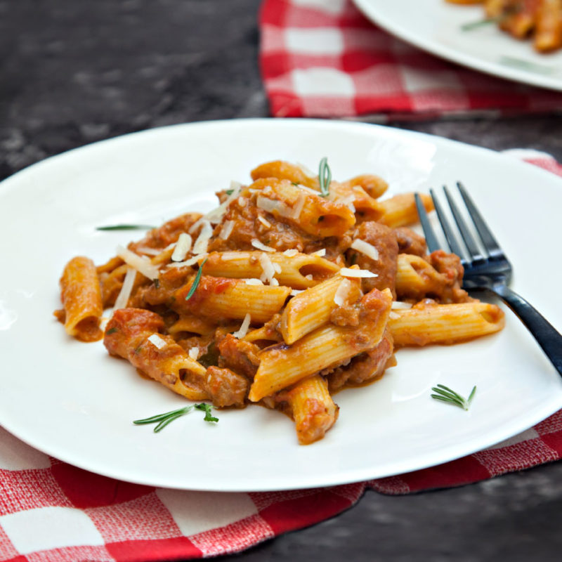 Tuscan Sausage Pasta