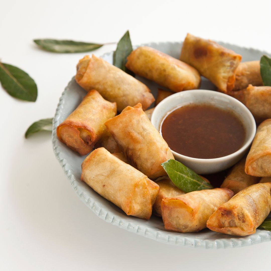 Bobotie Spring Rolls